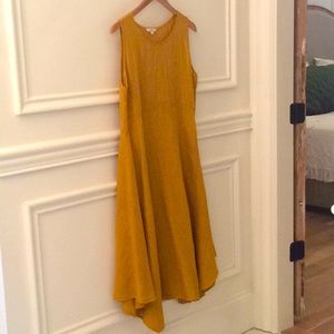 NWOT VANESSA ZANI MADE IN ITALY LINEN DRESS SIZE M